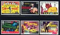 British Comedy & Horror Films Mint Set of 6 Great Britain, 2008
